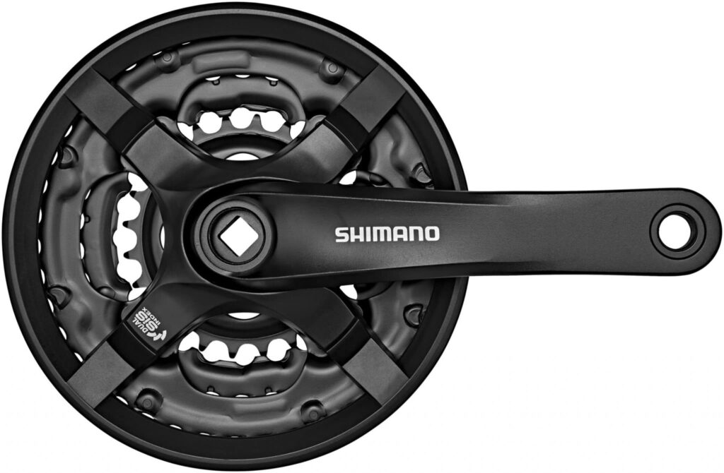 Crankstel 6/7/8 speed Shimano FC-TY501 170mm 42x34x24T met