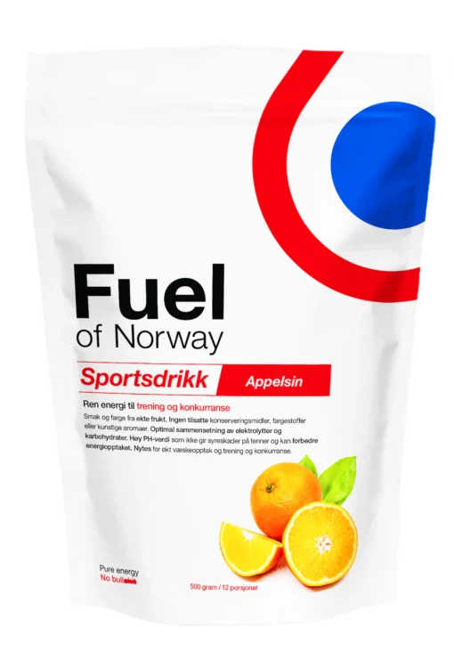 Fuel of Norway Sportsdrikke 0,5kg Appelsin 1