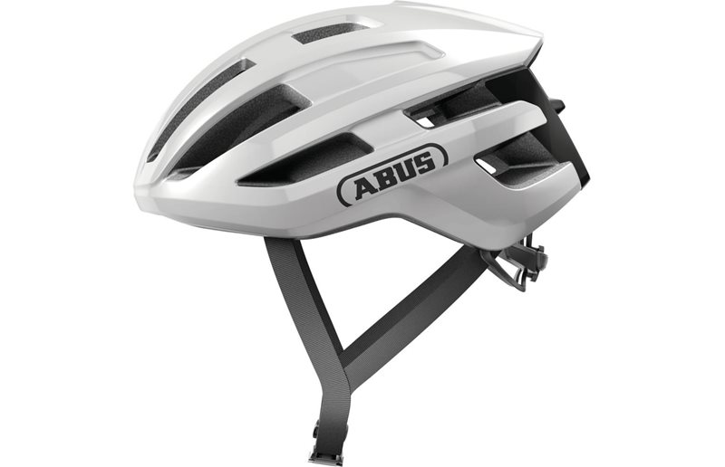 Abus PowerDome MIPS shiny white sykkelhjelm