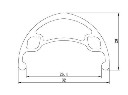 LITE Disc IS 29"/622 Sort Bakhjul - Bilde 2